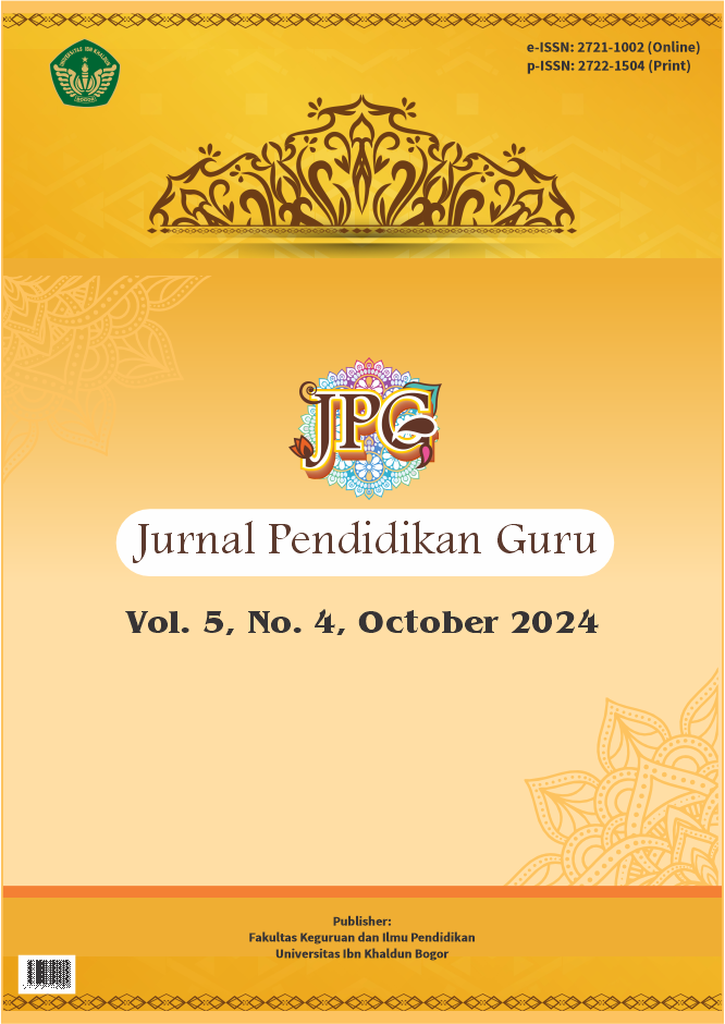 					View Vol. 5 No. 4 (2024): JPG: Jurnal Pendidikan Guru
				